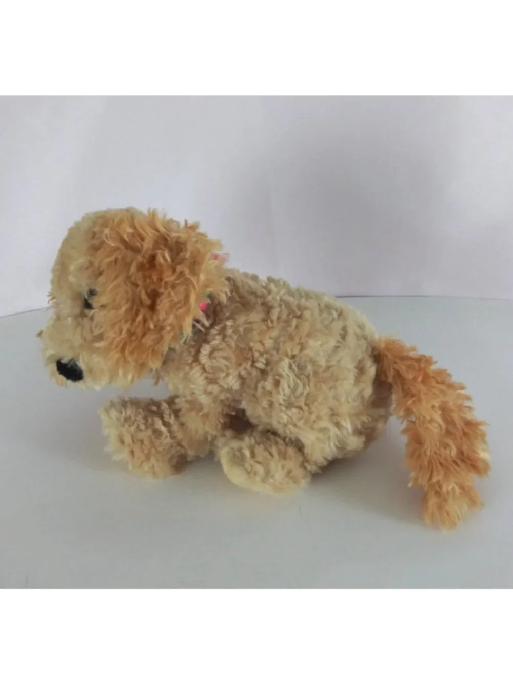 Vintage Animal Planet Golden Retriever Wearing Beaded Collar Soft 7